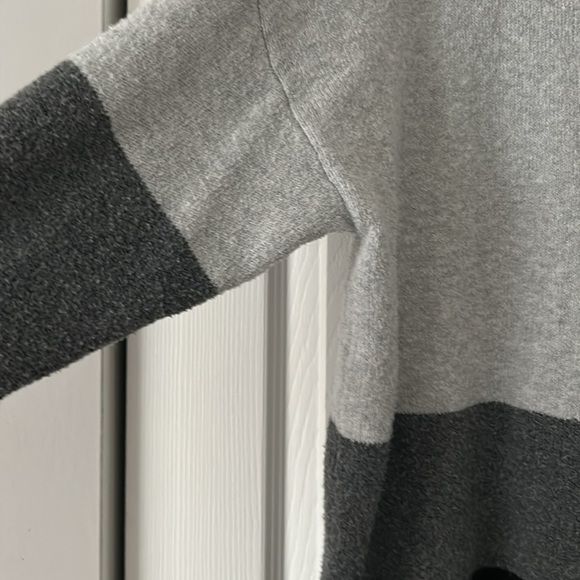 Soft Cozy Sweater, Grayscale Colorblock - Picture 3 of 8